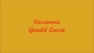 Casanova  Gerald Levert Lyrics  Letra [upl. by Asilrak841]