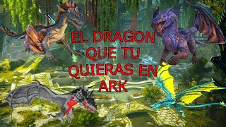 Como tener los DRAGONES DE CRISTAL ROCA Y SUPER DRAGON EN ARK ARK Survival Evolved [upl. by Milburr]