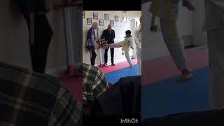 Green Belt Gradingtaekwondo shortvideo [upl. by Acsecnarf]