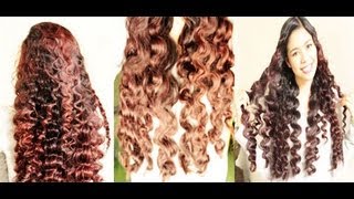 No heat Straw Curls 3rd Method Heatless Hollywood Waves Inspired to Soft Loose Waves [upl. by Arte]