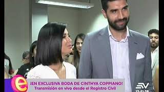 ¡EXCLUSIVA La boda civil de Cinthya Coppiano [upl. by Butcher]