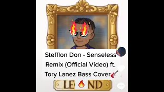 Stefflon Don  Senseless Remix Official Video ft Tory Lanez Bass Cover [upl. by Latsyrd]