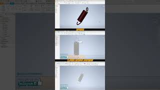 Spring autodeskinventor inventor tutorialsolidworkspemula tutorial autocad 3d solidworks [upl. by Ddej]