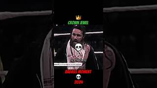 Badass Crown jewel👑 moment💀 2024 wwe romanreigns subscriber [upl. by Cort]