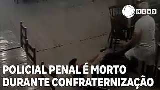 Policial penal é morto durante confraternização [upl. by Morita398]