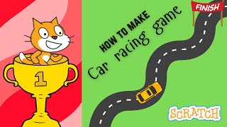 How to make a car racing game in scratch [upl. by Dina]