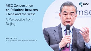 MSC Conversation on Relations between China and the West with Wang Yi  Munich Security Conference [upl. by Thais]