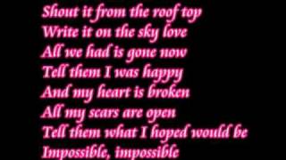 Impossible Shontelle lyrics [upl. by Halford]