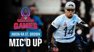 AmonRa St Brown Micd Up at the Pro Bowl Games [upl. by Enniroc]