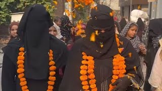 India muslim girl walking from India to makka madina सना अंसारी का सवगात पंजाब [upl. by Soo]