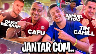 JANTANDO COM OS JOGADORES NO QATAR Cafu Samuel Etoo Tim Cahill [upl. by Burnight]