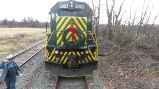 Woodstown Central Santa Train Swedesboro Runaround  PoV [upl. by Volotta872]