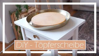 Töpferscheibe selber bauen  DIY Tutorial [upl. by Refinney]