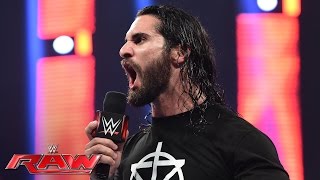 Seth Rollins asks the tough questions to quotRoman Reignsquot Raw July 11 2016 [upl. by Pulling83]