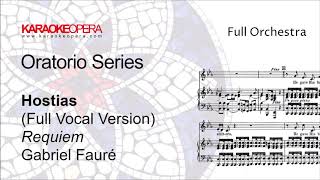 Karaoke Opera Faure Requiem  Hostias Vocal version with score [upl. by Digirb288]