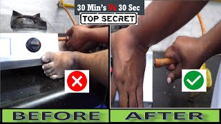 How to Remove Gas Stove Tube or hose from Stove Just in 30Seconds Gas stove Pipe Remove Tips [upl. by Udale]