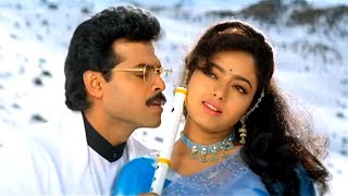 Venkatesh Soundarya Evergreen Superhit Song  Kokila Kokila Koo Annadi Song Pelli Chesukundam Songs [upl. by Saturday367]