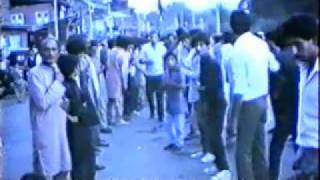 8th MUHARRAM PROCESSION 1988 1409H Dalgate Srinagar Kashmir [upl. by Alyahsal688]