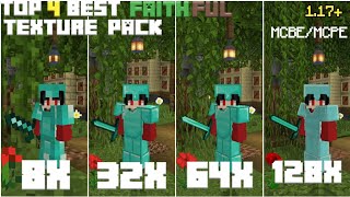 Top 4 Best Faithful Texture Pack For MCBEMCPE 117 [upl. by Nandor]