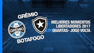 Melhores Momentos  Grêmio 1 x 0 Botafogo  Libertadores  20092017 [upl. by Darleen862]