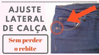 AJUSTE LATERAL DE CALÇA SEM PERDER O REBITE [upl. by Drawyeh]