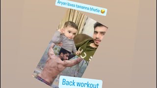 ARYAN is Back  Aryan Loves Tamannaah Bhatia  Pushpa 2 trailer short review  back workout [upl. by Nally]