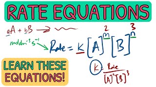 Rate Equations  Every Equation You Need To Know｜AQA A Level Chemistry [upl. by Mickey464]