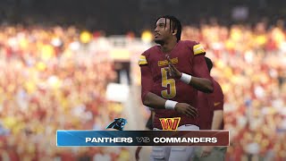 Madden NFL 25  Carolina Panthers 24 Vs Washington Commanders 42 PS5 Gameplay Week 7 [upl. by Chelsy269]