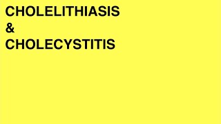 Cholelithiasis amp Cholecystitis [upl. by Loretta]