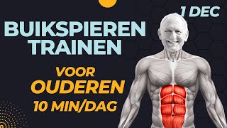 10 MIN BUIKSPIEREN trainen voor OUDEREN [upl. by Riggs]