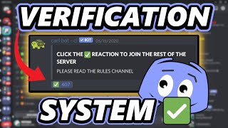 How to make a Discord verification system 2021 [upl. by Arob915]