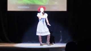 Girl singing a yodel cowboys sweetheart Leann Rimes cover [upl. by Chiang]