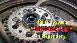 High Speed Sprocket Combination for SMASH 115  palit Tayo ng sprocket ni legendary  legendary TV [upl. by Retrac]