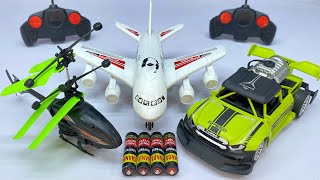 Best Racing RemoteControl Car with Flying RC Helicopter amp Model a380Airplane Unboxing and Testing 😍 [upl. by Einnal]