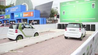 Smart Fortwo Electric Drive EV playing Pong [upl. by Merton]