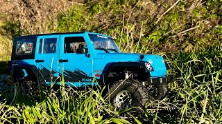 RC4WD 110 Cross Country Black Rock  off road trail [upl. by Hedy]