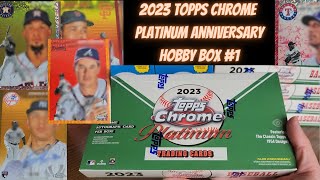 2023 Topps Chrome Platinum Hobby Box 1  Nice First Box [upl. by Specht]