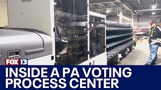 Inside look at one of the largest voting process centers in PA  FOX 13 Seattle [upl. by Orimar]