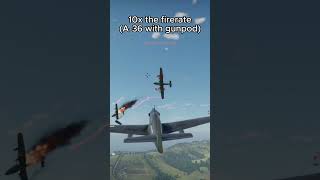 100 times faster fire rate in War Thunder A36 with gunpod insane ending warthunder fun [upl. by Savina771]