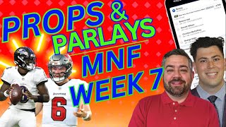 Monday Night Football Predictions and Props  Ravens vs Buccaneers  Props and Parlays Today [upl. by Georgianna469]