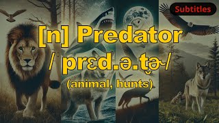 n Predator meaning animal hunts with 5 examples [upl. by Noiroc298]