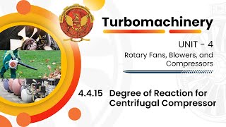 4415 Degree of Reaction for Centrifugal Compressor  ME603A [upl. by Eiznil]