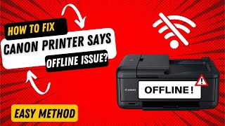 How to Fix Canon Printer Says Offline Issue [upl. by Kemp704]