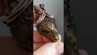 bijuterii Piatra pandantiv handmade jewelery crystals pendant wirejewelry handmadejewellery [upl. by Waldon]