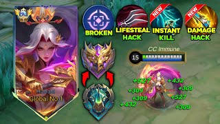 TOP GLOBAL HANABI BEST 1 HIT BUILD 2024 THIS BRUTAL INSANE BUILD IS TOTALLY BROKEN  MUST TRY [upl. by Ahsimed]