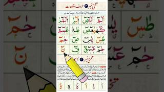 Noorani Qaida Lesson 3 Haroof E Muqataat Recitation [upl. by Srednas]