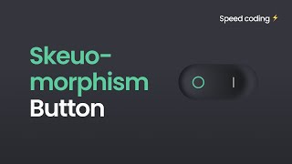 Skeuomorphism Button Animation Effects Using HTML amp CSS ⚡ [upl. by Serena]