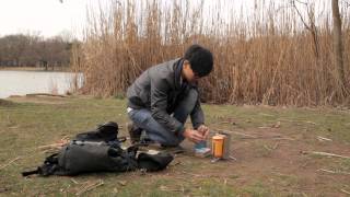 BioLite CampStove  A Great First Fire Instructional Video [upl. by Aehsila]