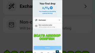 CATS Airdrop Listing Date Confirm 🤑  Cats Airdrop Big Update ✅ [upl. by Ahsienot]