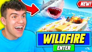 NEW ALL WORKING WILDFIRE BOAT UPDATE CODES FOR SHARKBITE 2 ROBLOX SHARKBITE 2 CODES [upl. by Emalia]